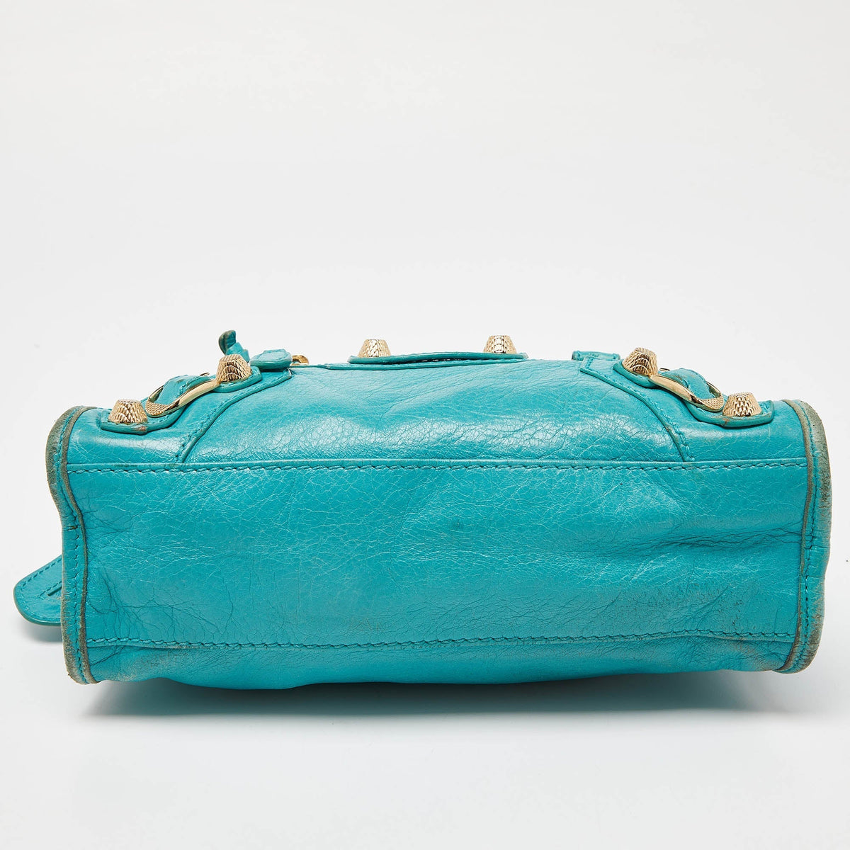 balenciaga Bleu Tropical Leather Mini Classic City Bag