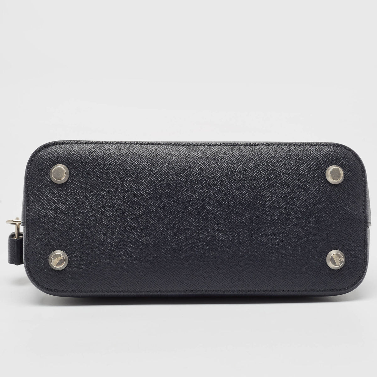 balenciaga Navy Blue Leather Small Ville Bag