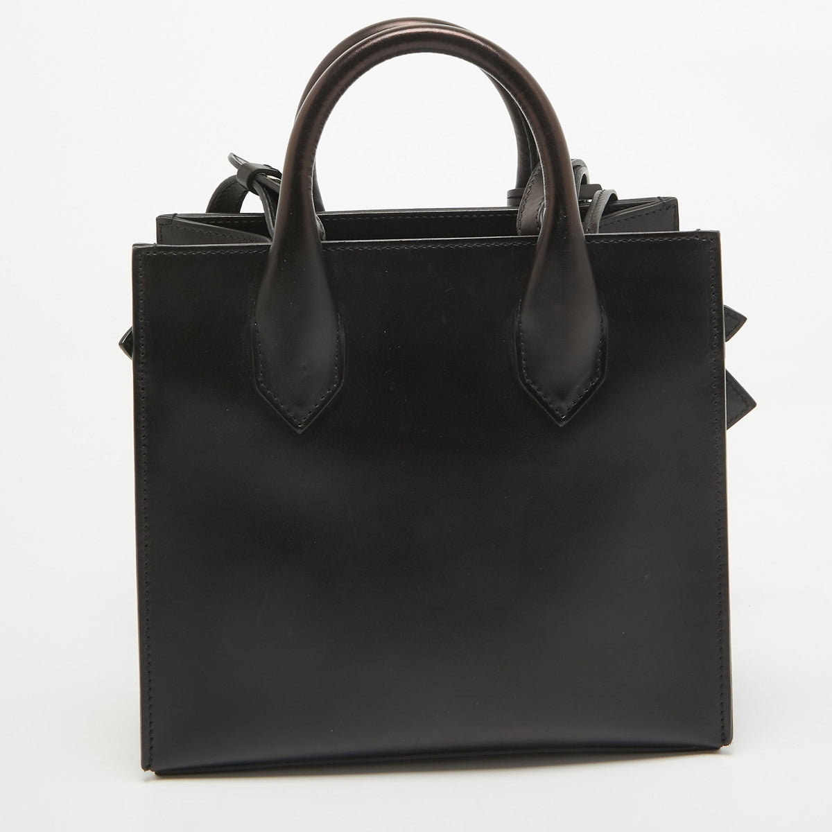 balenciaga Black Leather Mini All Afternoon Tote