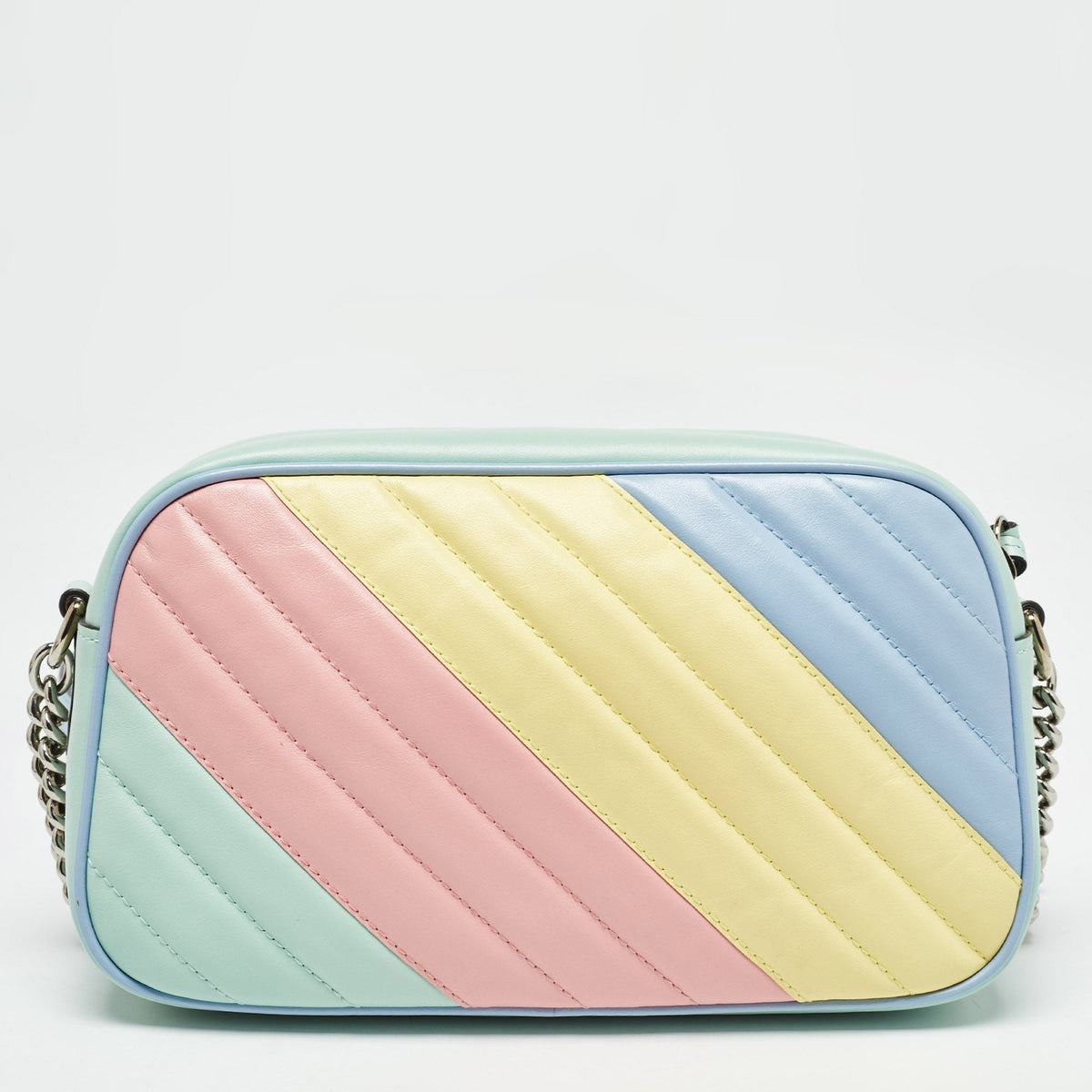 GUCCI Multicolor Matelasse Leather Small GG Marmont Shoulder Bag