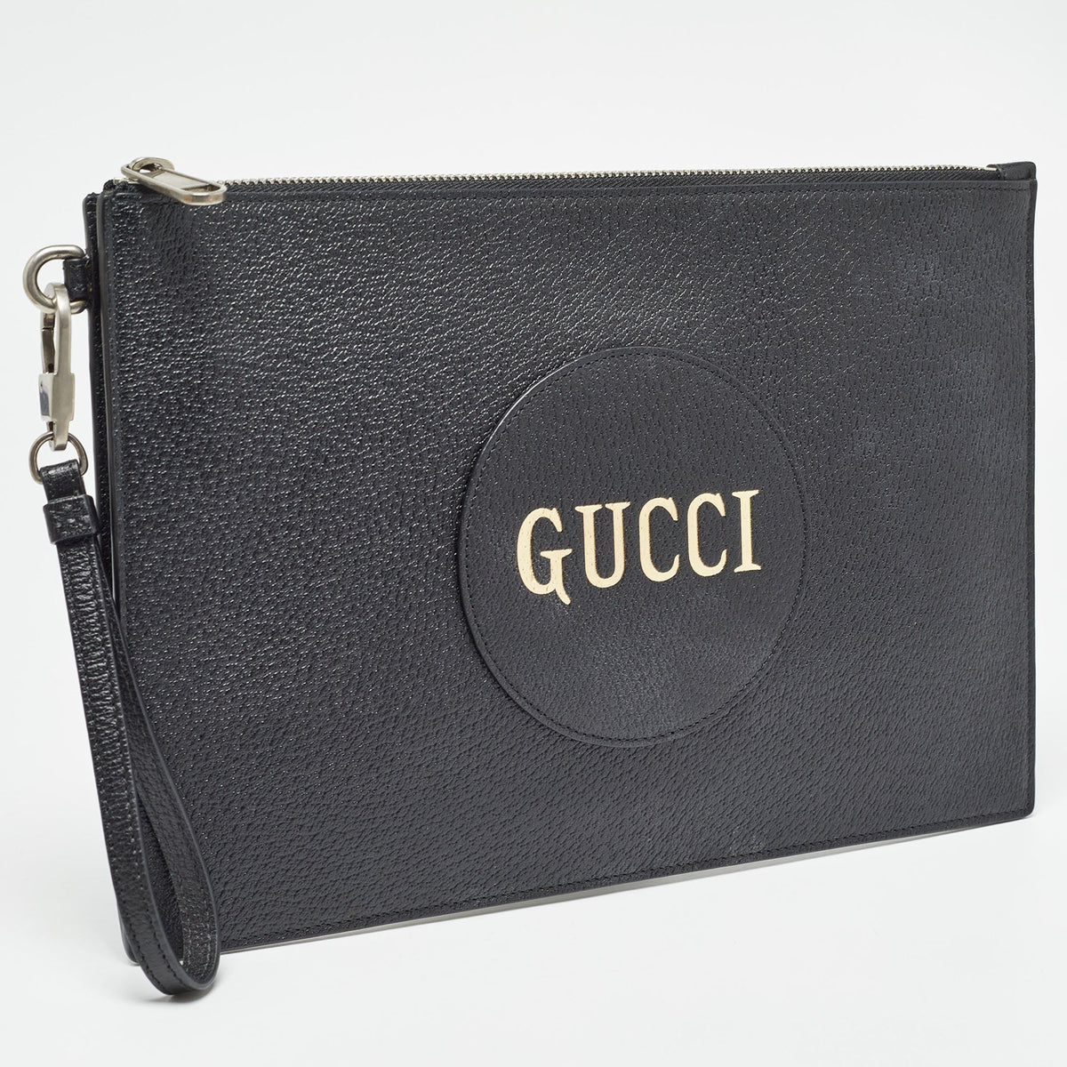 GUCCI Black Leather Off The Grid Clutch