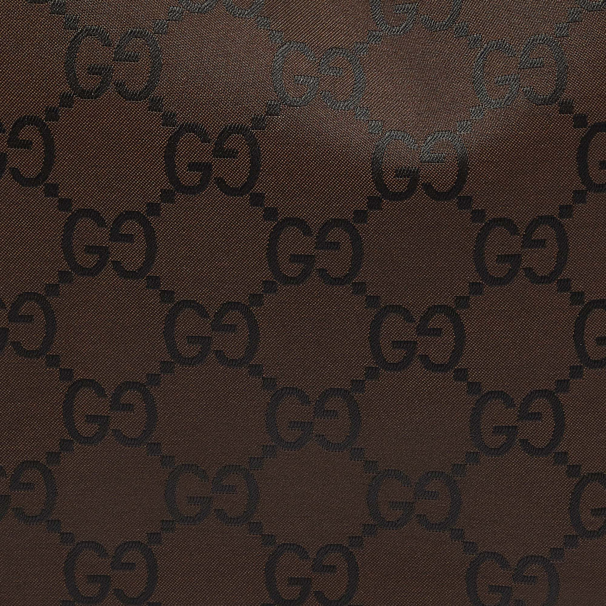 GUCCI Brown GG Nylon Small Hobo