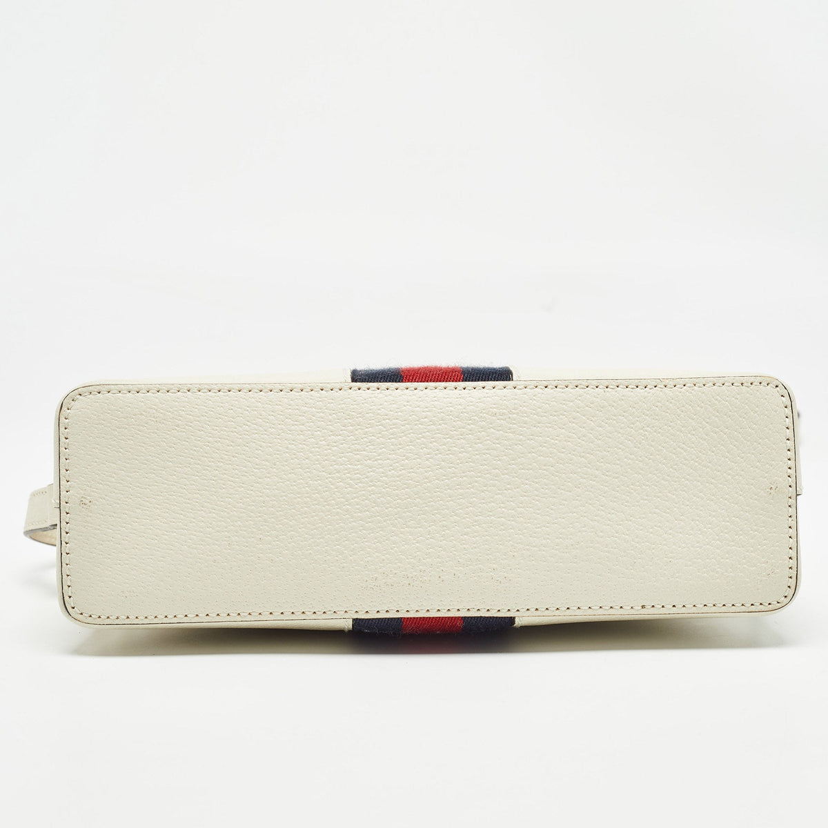 GUCCI Off White Leather Small Ophidia Crossbody Bag