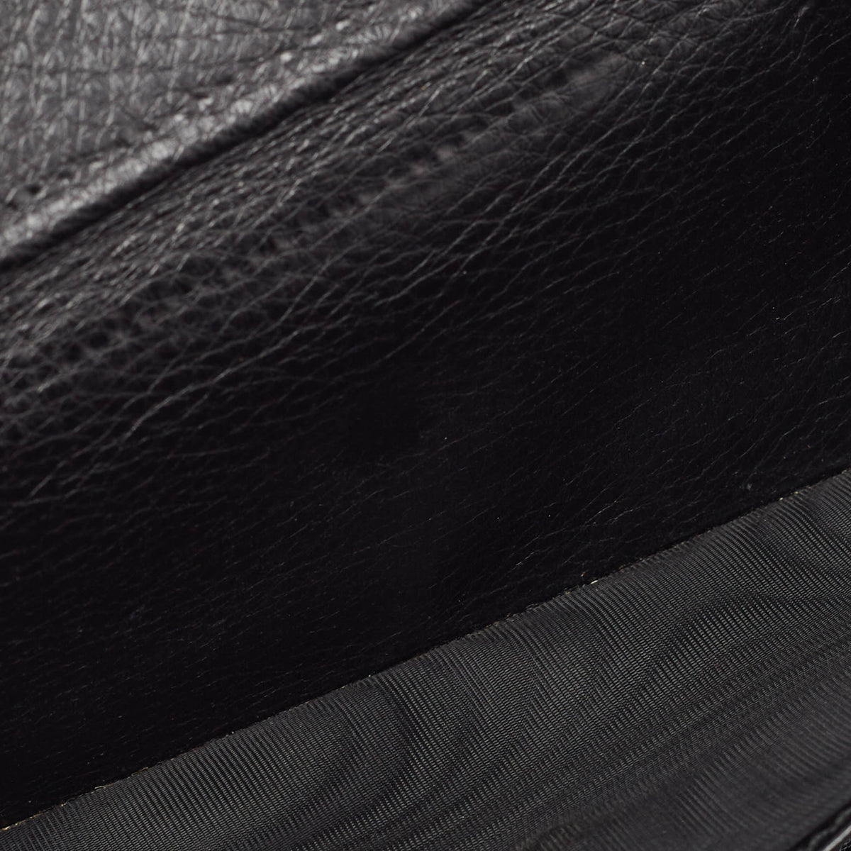GUCCI Black ssima Leather Continental Wallet