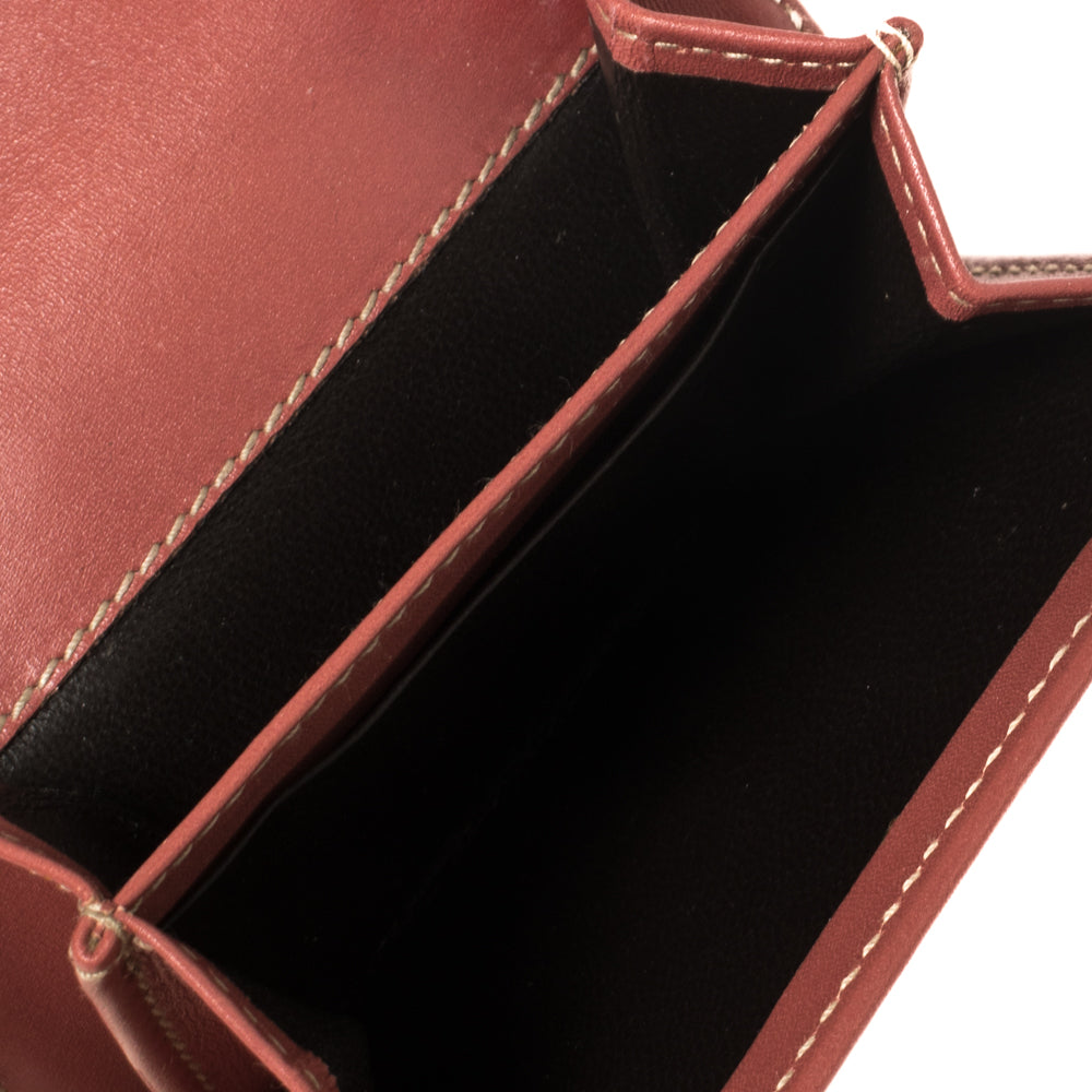 Gucci Pink Guccissima Leather French Wallet