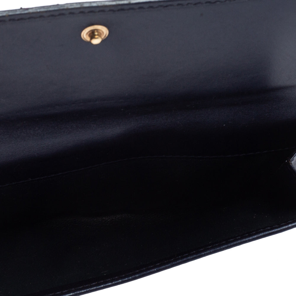 Gucci Blue GG Imprime Canvas Continental Wallet