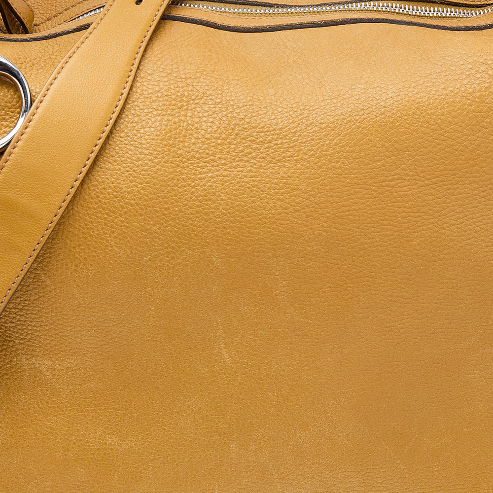 Gucci Mustard Leather Large Icon Bit Hobo