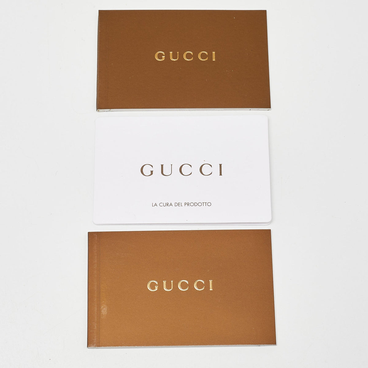 GUCCI Gold Leather Romy Clutch