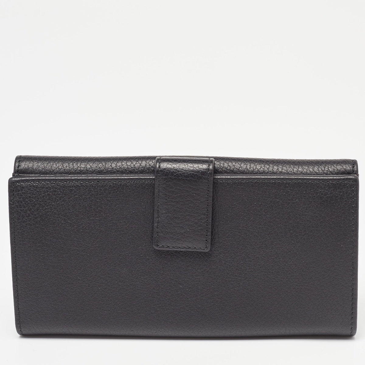 GUCCI Black Leather Soho Studded Continental Wallet