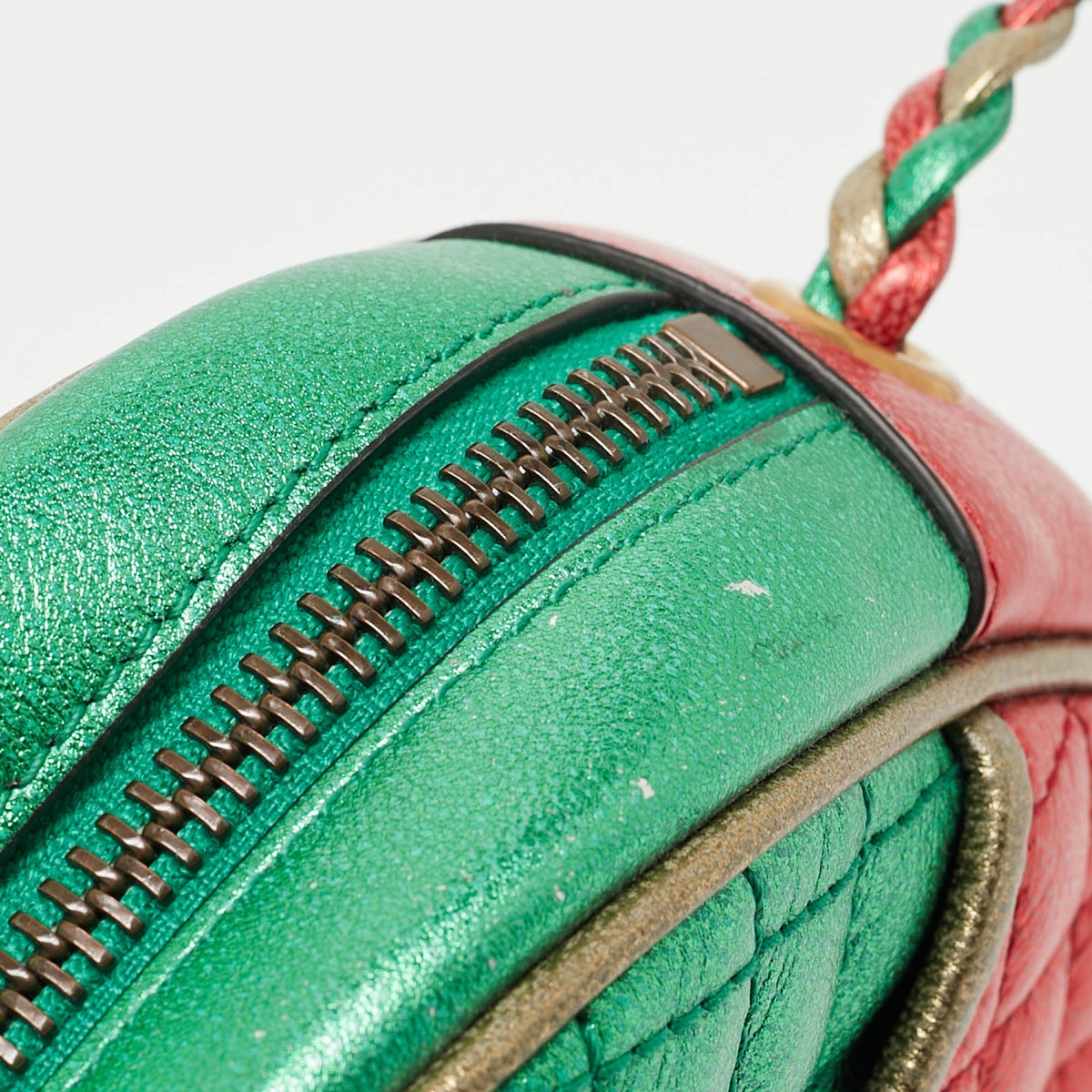 GUCCI Multicolor Quilted Leather Mini Trapuntata Crossbody Bag