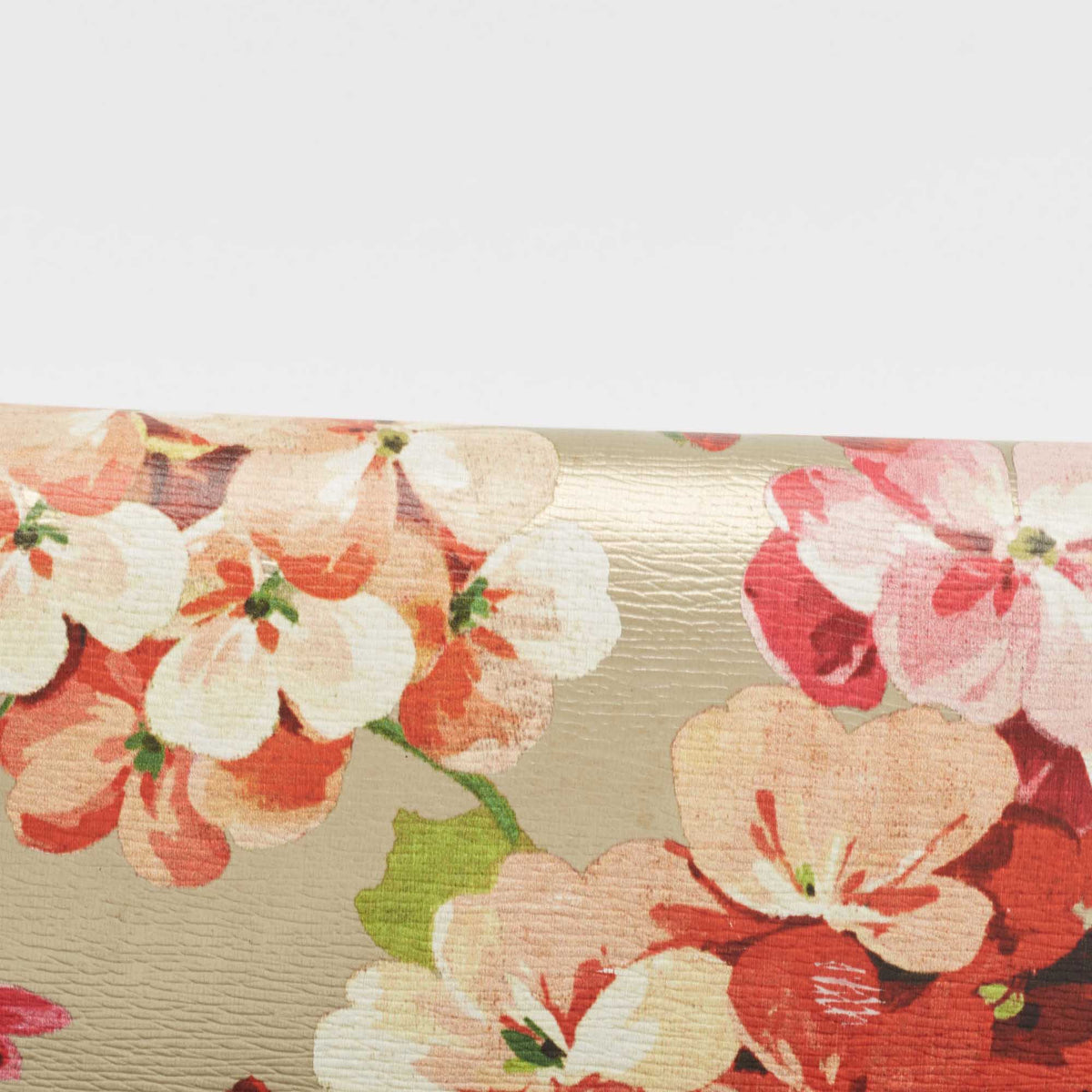 GUCCI Multicolor GG Blooms Leather Flap Wallet on Chain