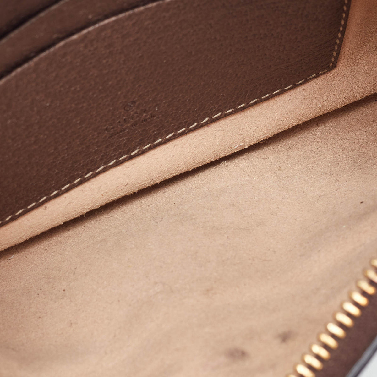 GUCCI Brown/Beige GG Supreme Canvas Ophidia Pouch