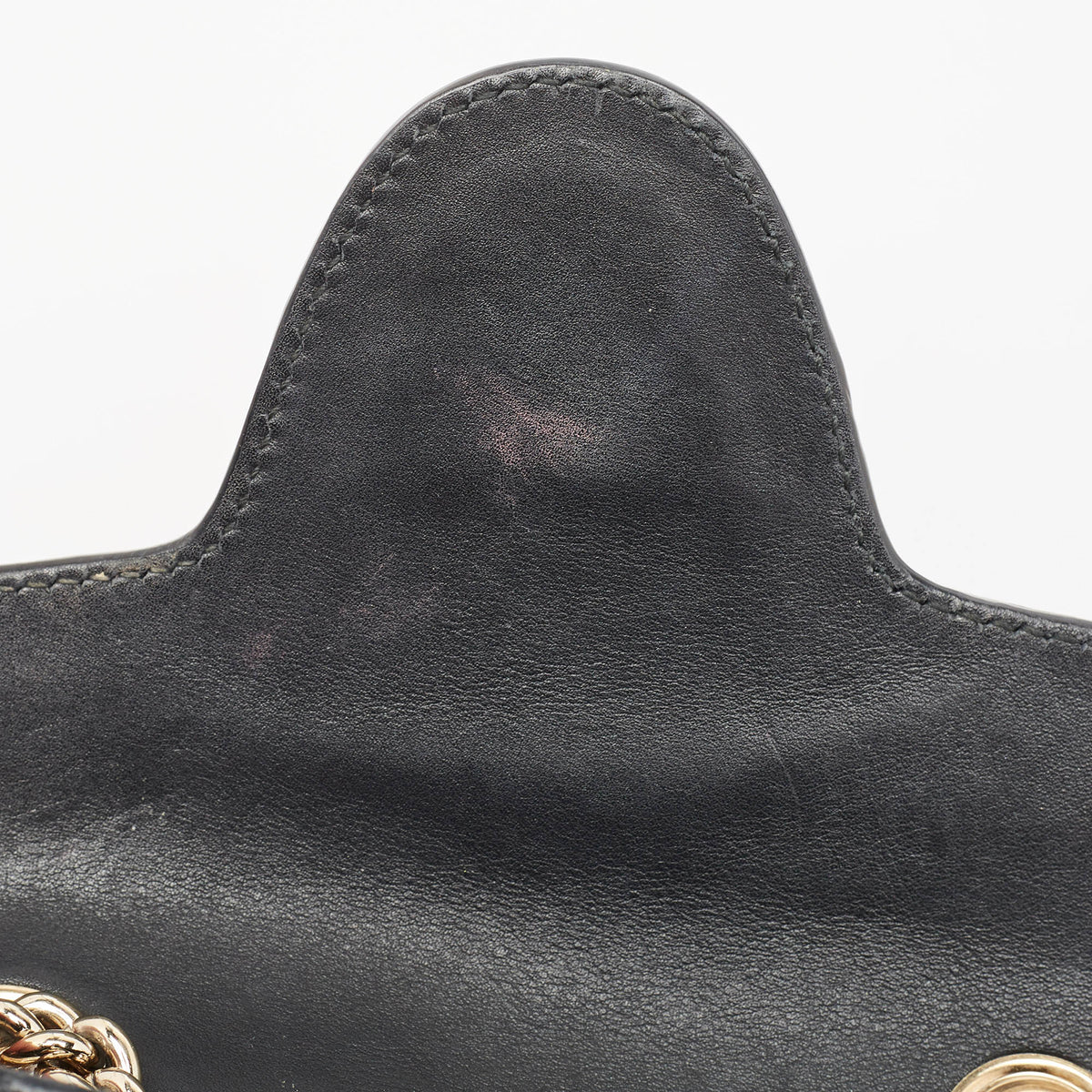 GUCCI Black MIcrossima Leather Mini Emily Chain Shoulder Bag