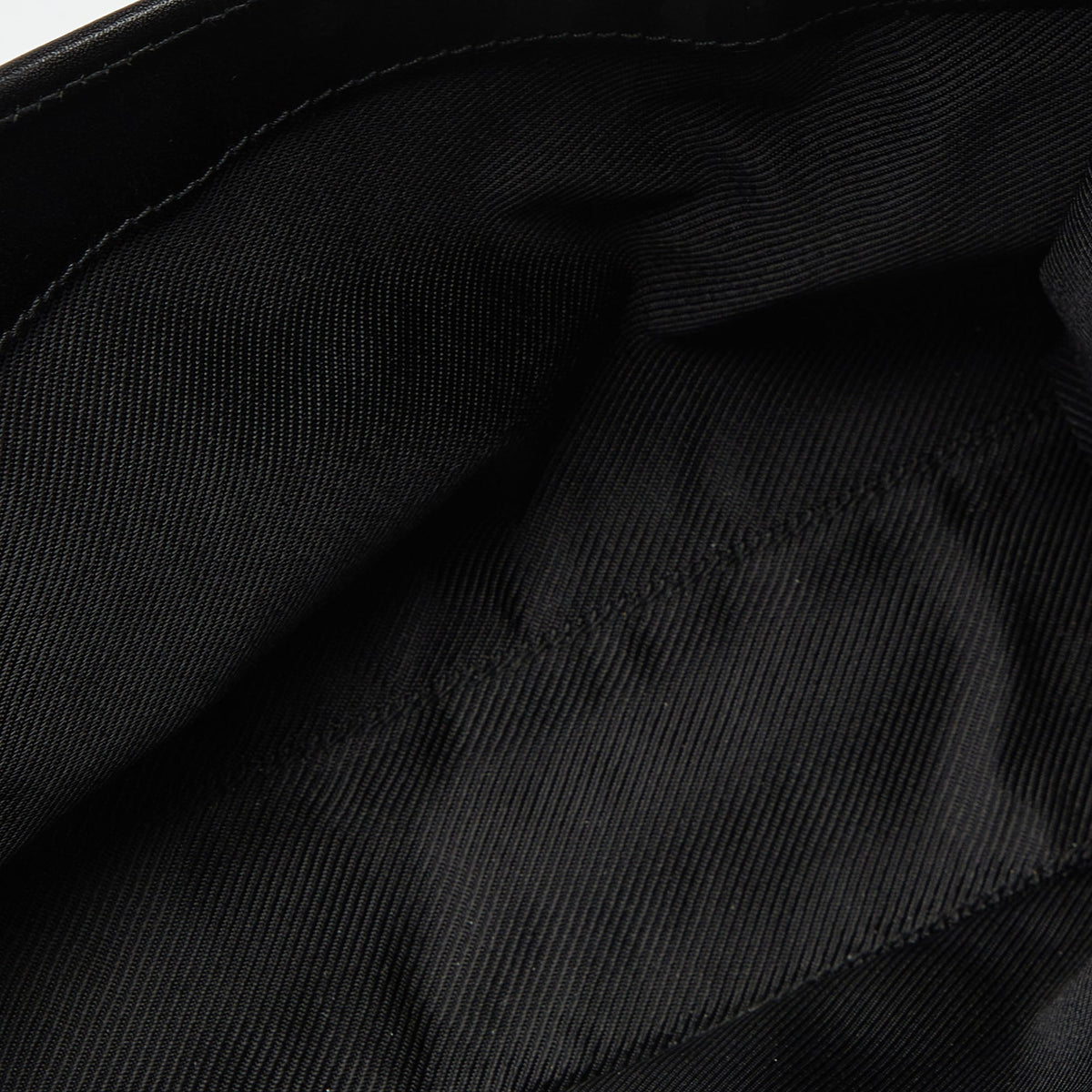 GUCCI Black GG Canvas and Leather Small Bardot Bag