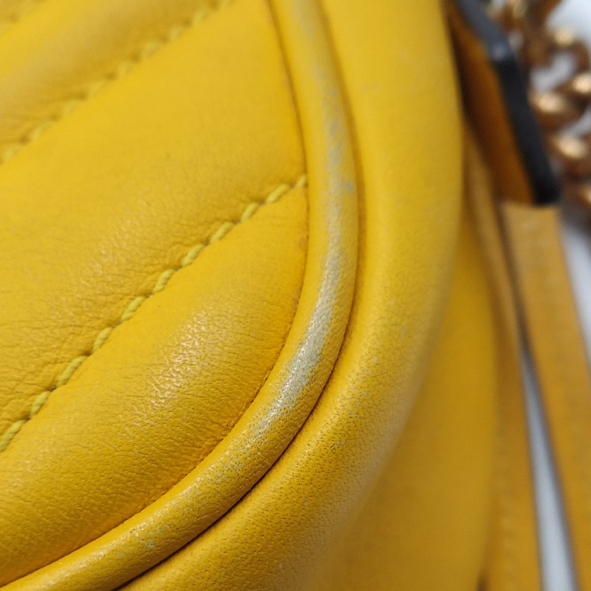 Mini GG Marmont Matelasse Camera Bag Yellow