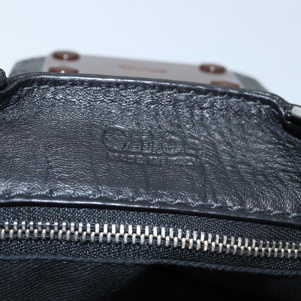 Chloe Paddington Hand Bag Leather Black mr171