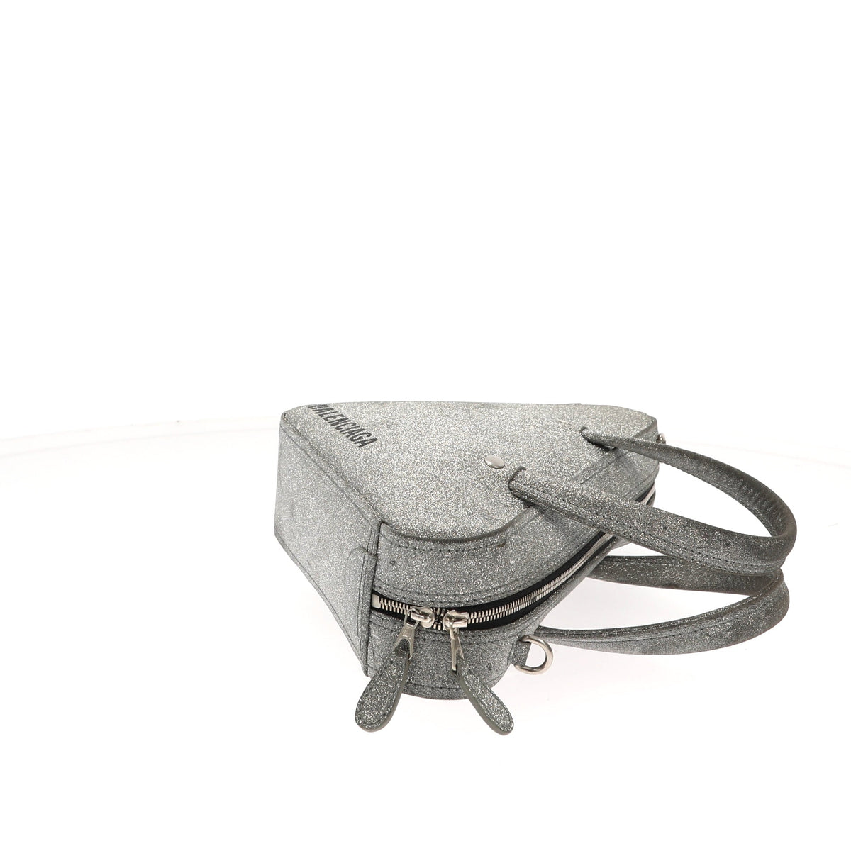 balenciaga Triangle Handbag in Metallic Leather