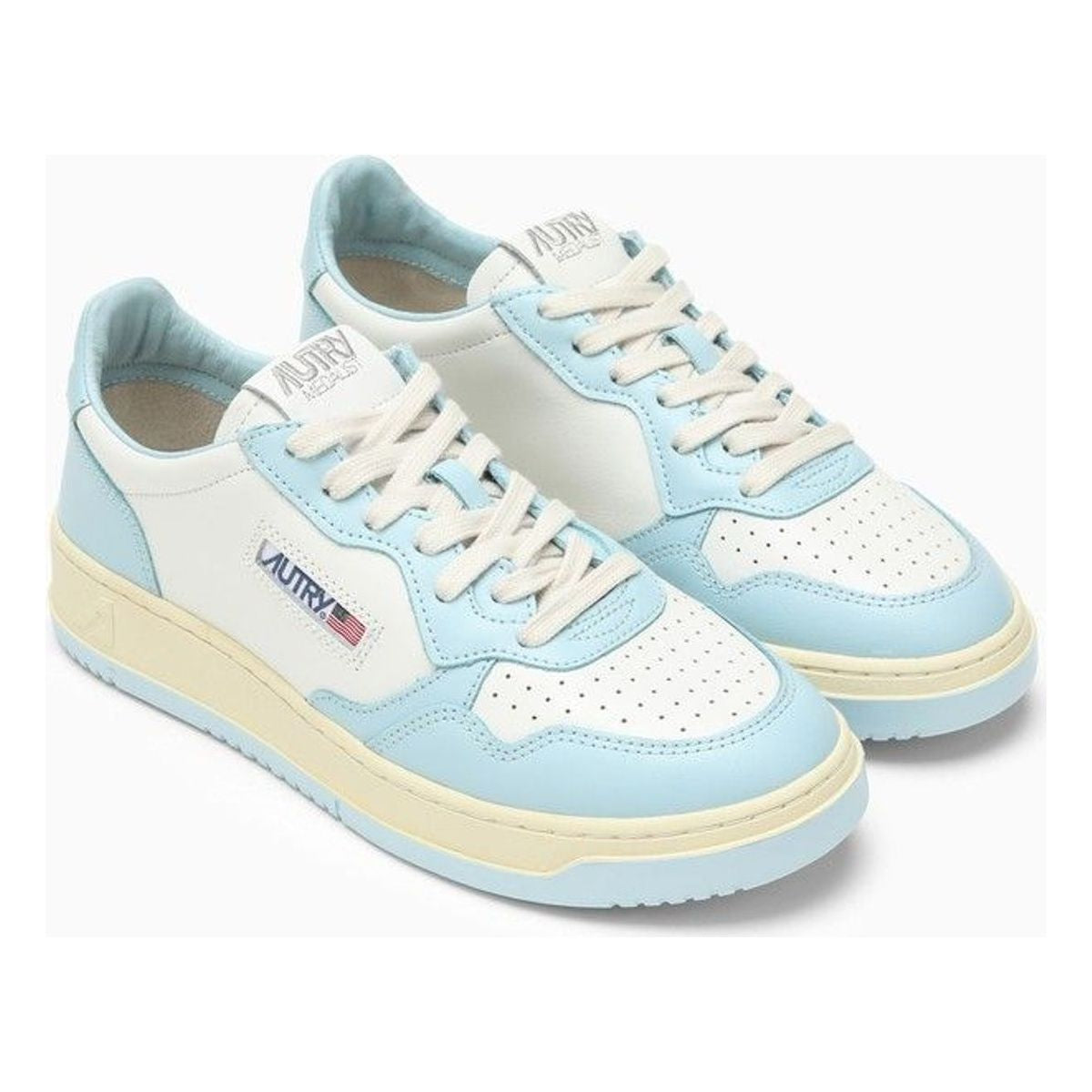 MEDALIST LEATHER WHITE/LIGHT BLUE