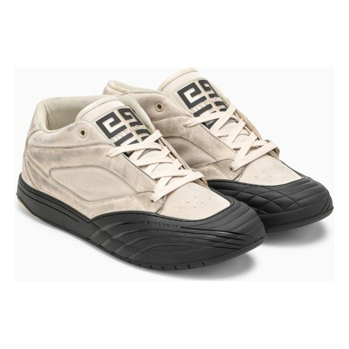 STONE GREY NUBUCK LOW SKATE TRAINER