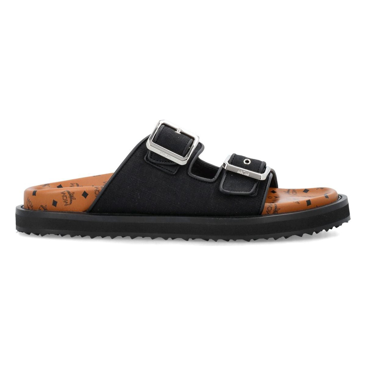 MCM CANVAS FLAT SANDALS