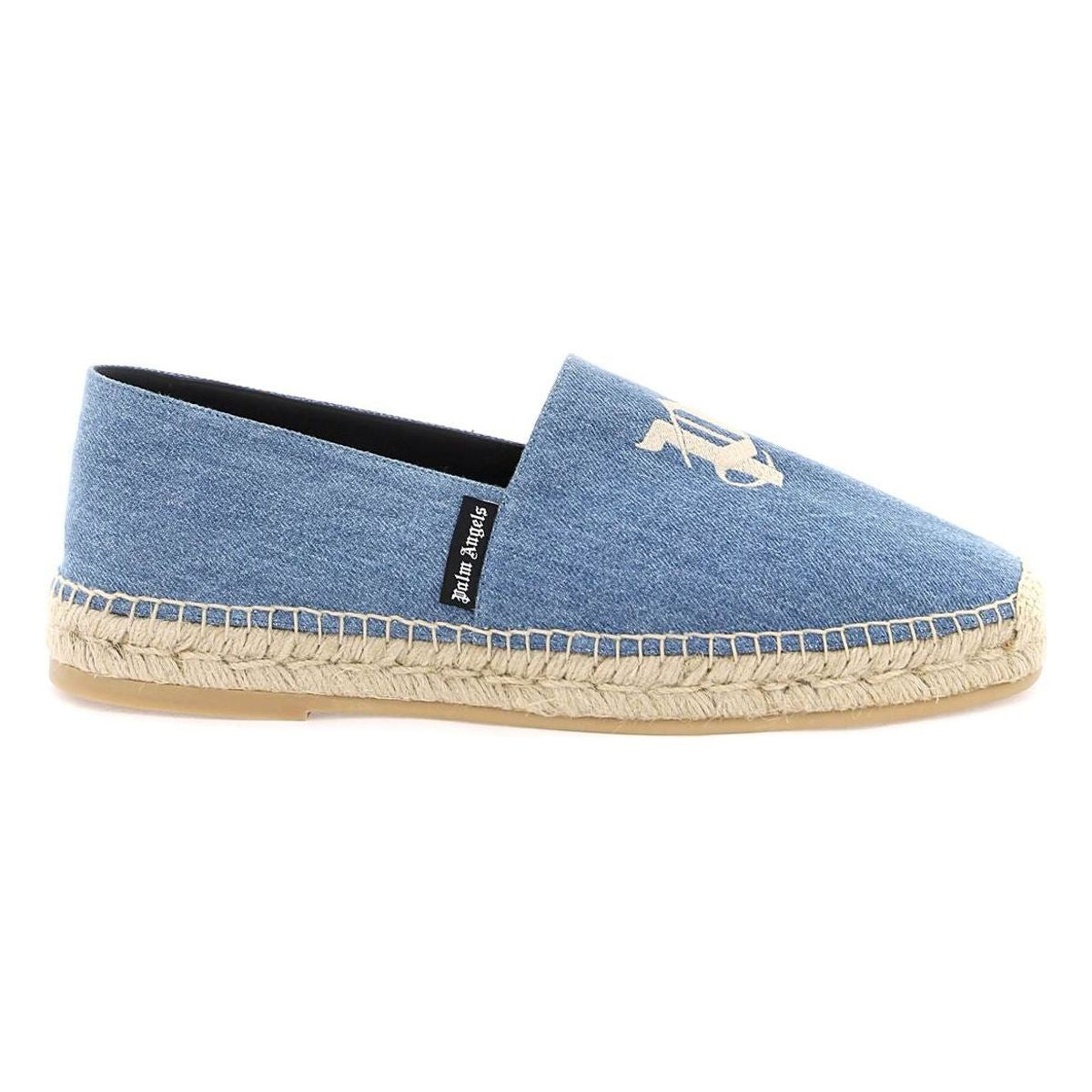 DENIM ESPADRILLES WITH EMBROIDERED LOGO