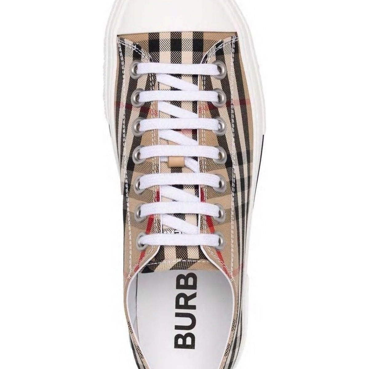 CHECKED MOTIF CANVAS SNEAKERS