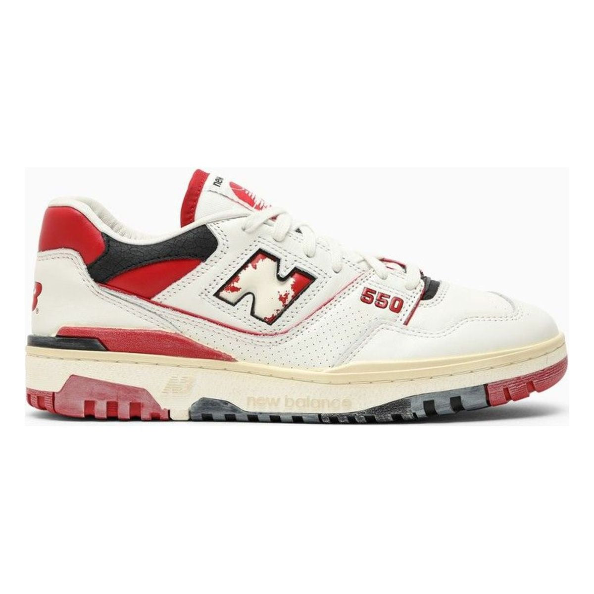 LOW 550 WHITE/VINTAGE RED SNEAKERS