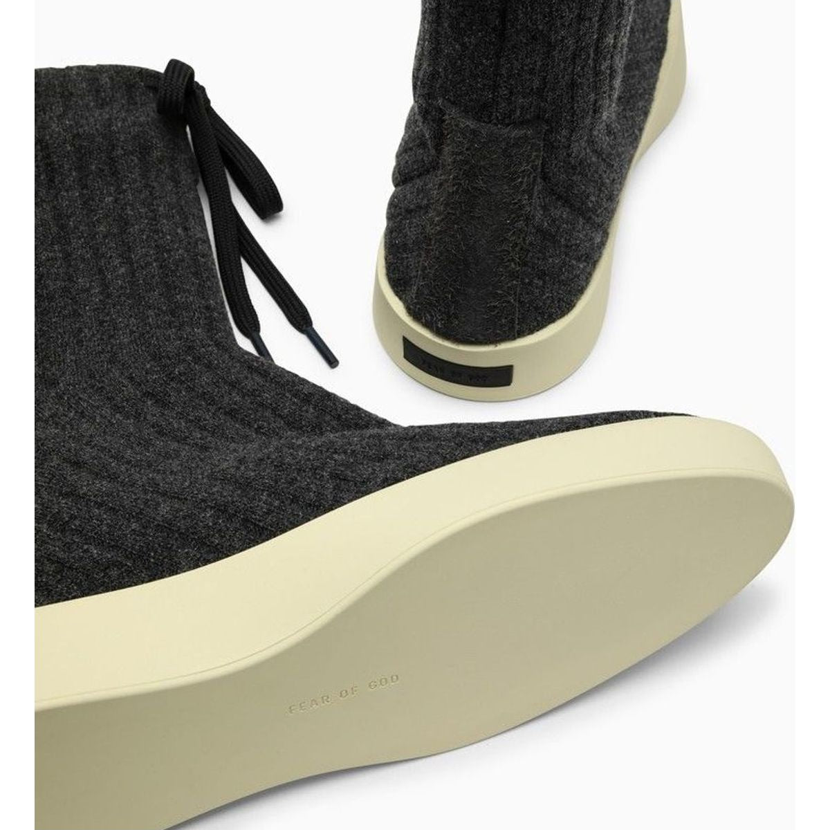 MOC KNIT HI DARK GREY BOOT