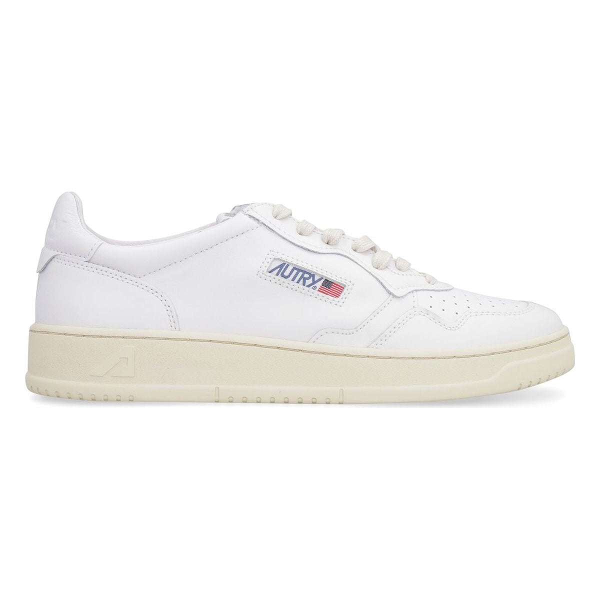 WHITE LEATHER MEDALIST SNEAKERS