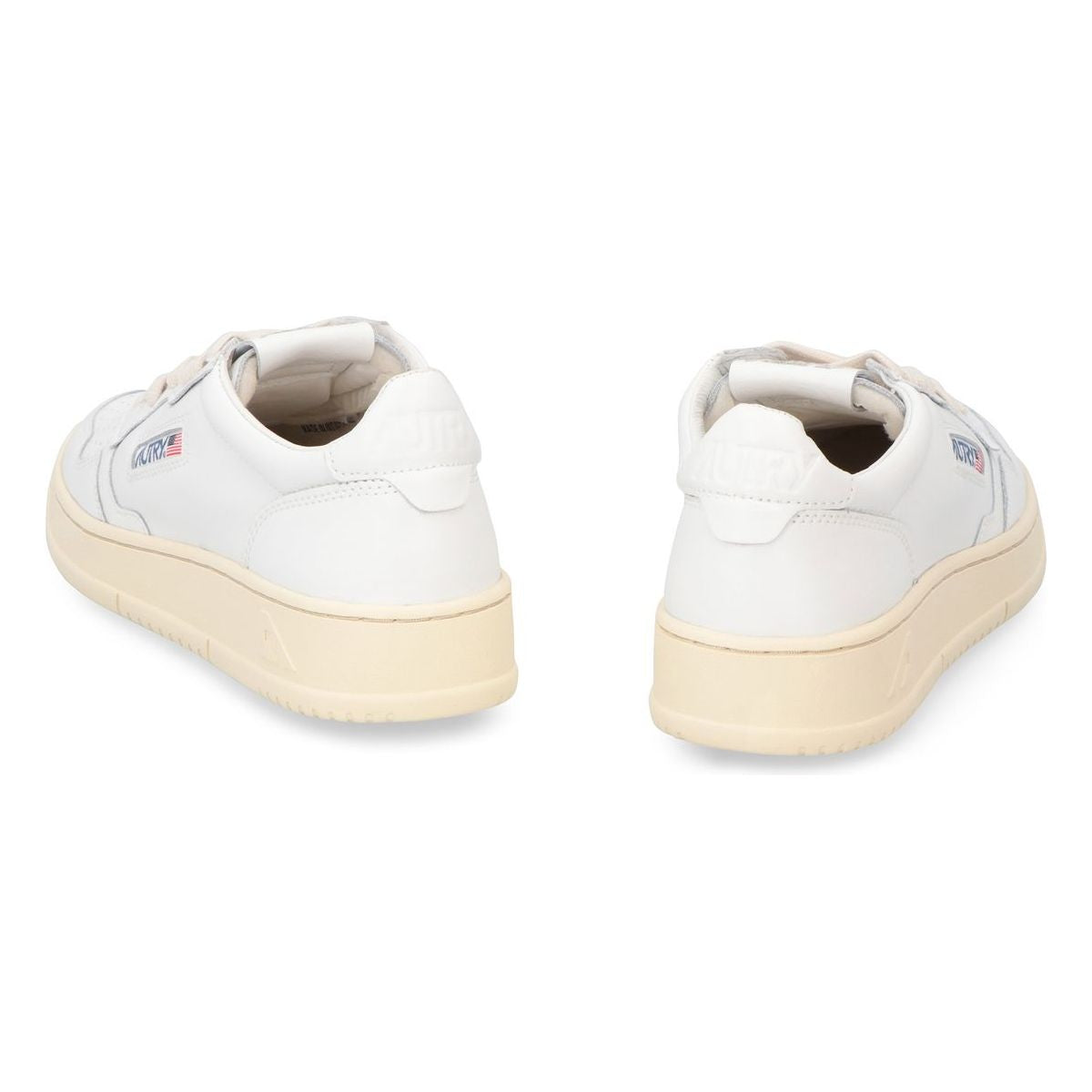 WHITE LEATHER MEDALIST SNEAKERS