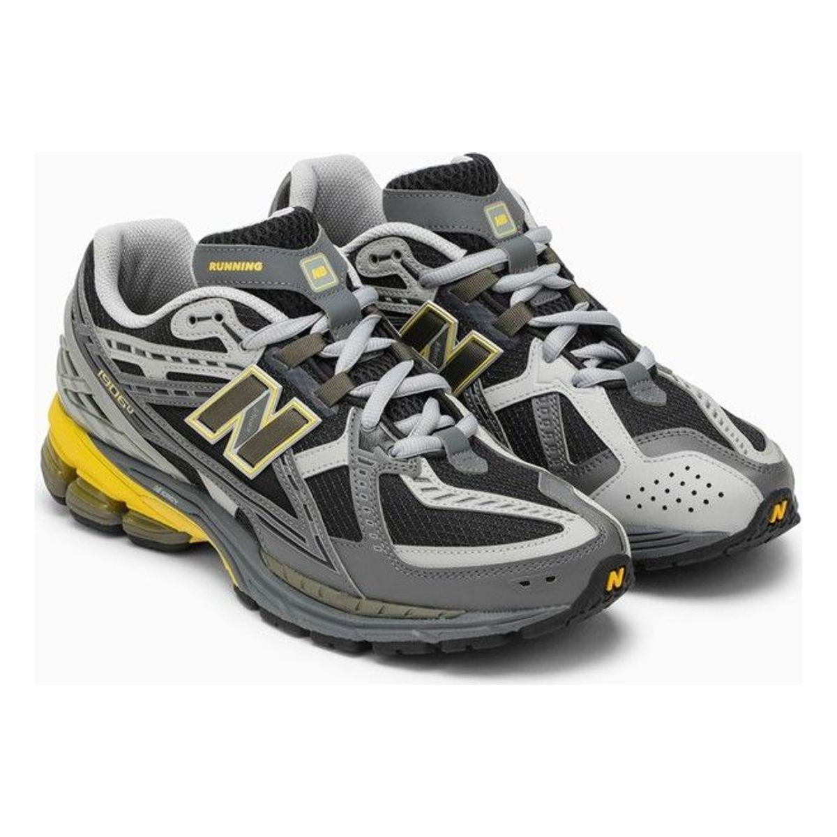 LOW 1906 UTILITY GREY/LEMON TRAINER