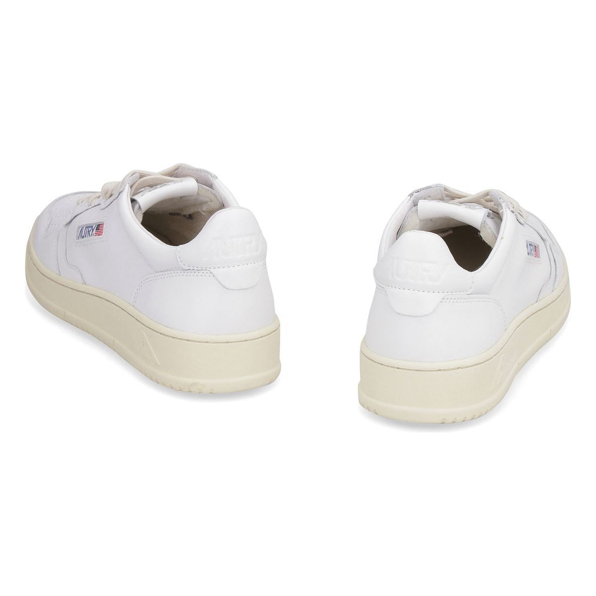 WHITE LEATHER MEDALIST SNEAKERS