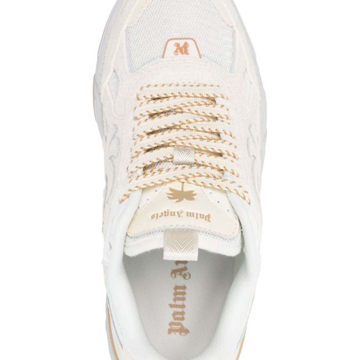 MAXI BEIGE SNEAKER PALM TREE LOGO