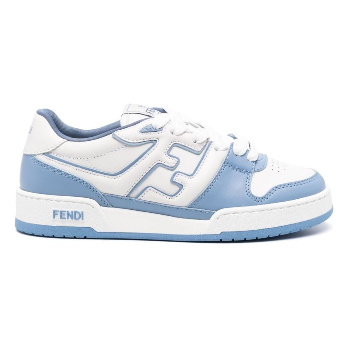 FENDI MATCH LEATHER SNEAKERS