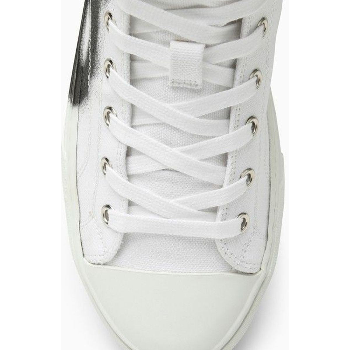 BLACK/WHITE COTTON CANVAS TRAINER