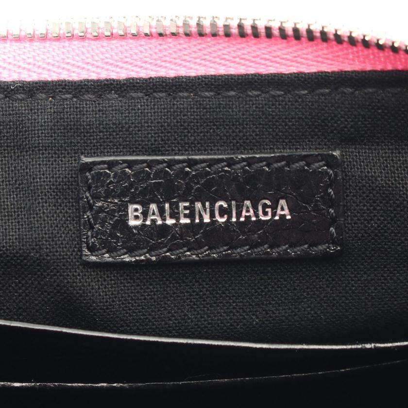 balenciaga Le Cagole Mini Bag Pink Rabbit Leather 2WAY Chain Handbag