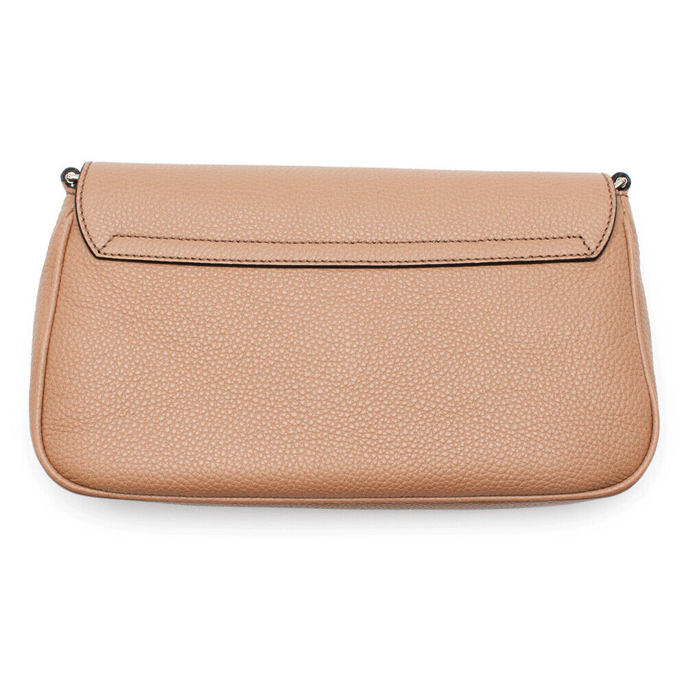 Gucci Soho Camelia Rose Beige Light Tan Leather shoulder bag Crossbody Italy New