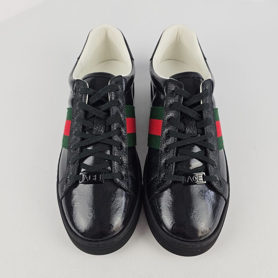 Gucci Men's Ace Gg Crystal Canvas Sneaker