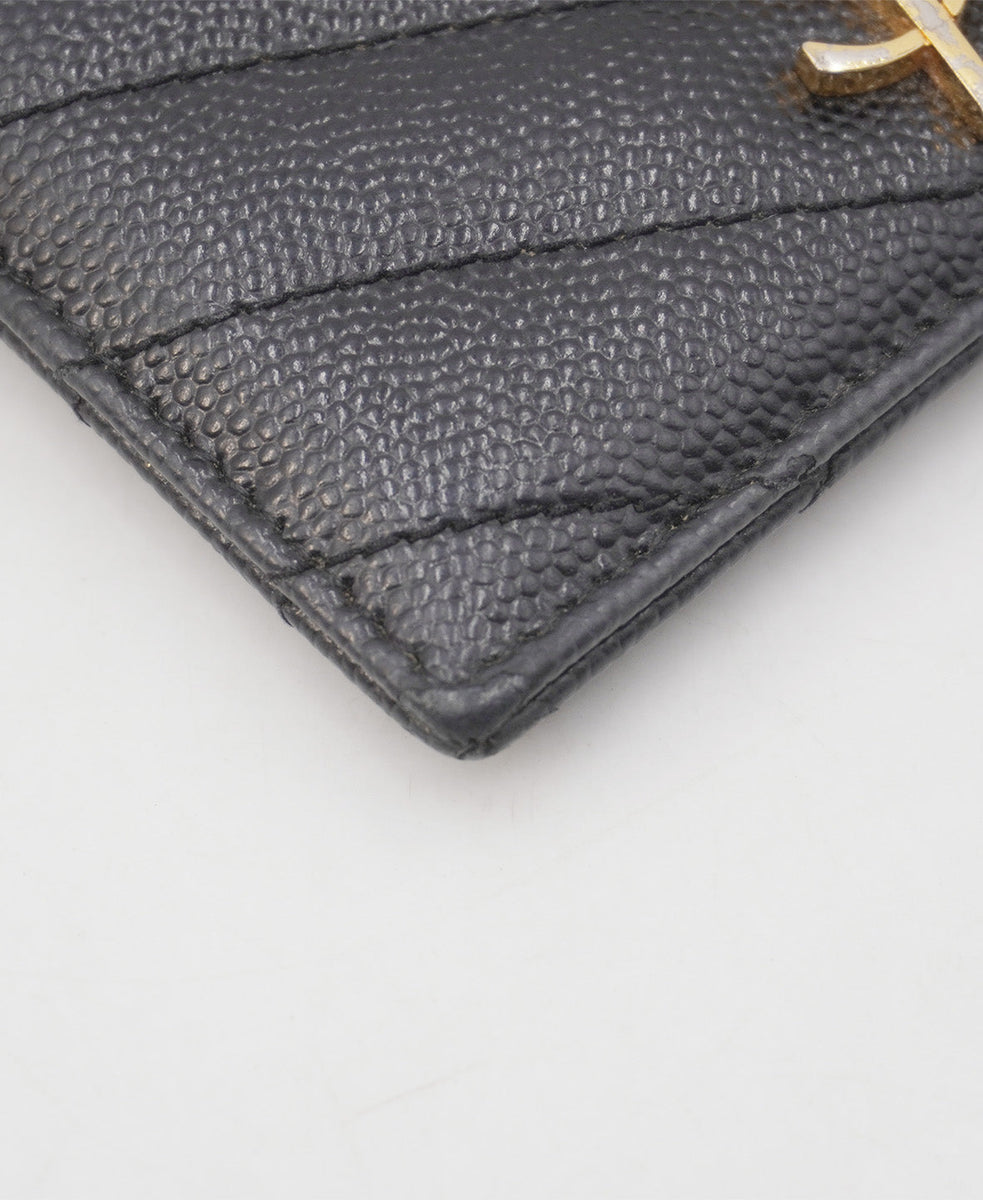Cassandre Matelassé Card Holder Black