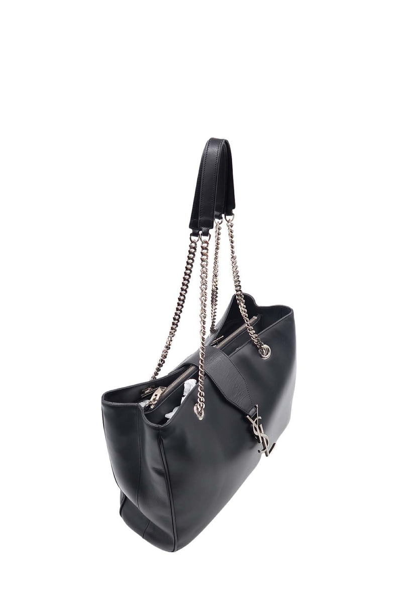 Cassandre Monogram Shopping Tote Black