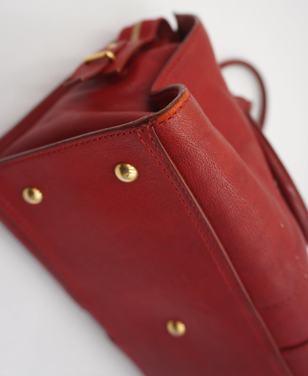 Chyc Cabas Leather Tote Pink