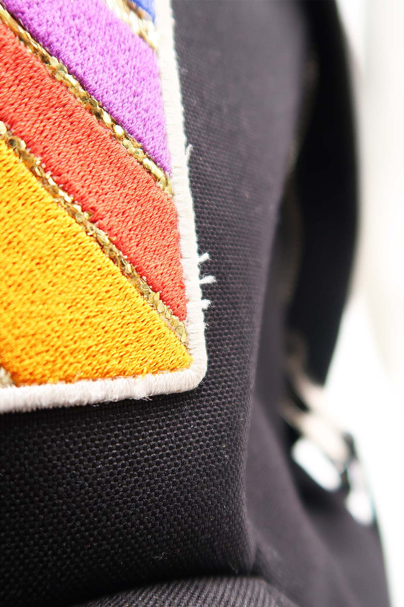 City Multi Patch Backpack Black