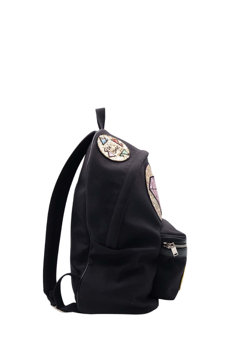 City Multi Patch Backpack Black