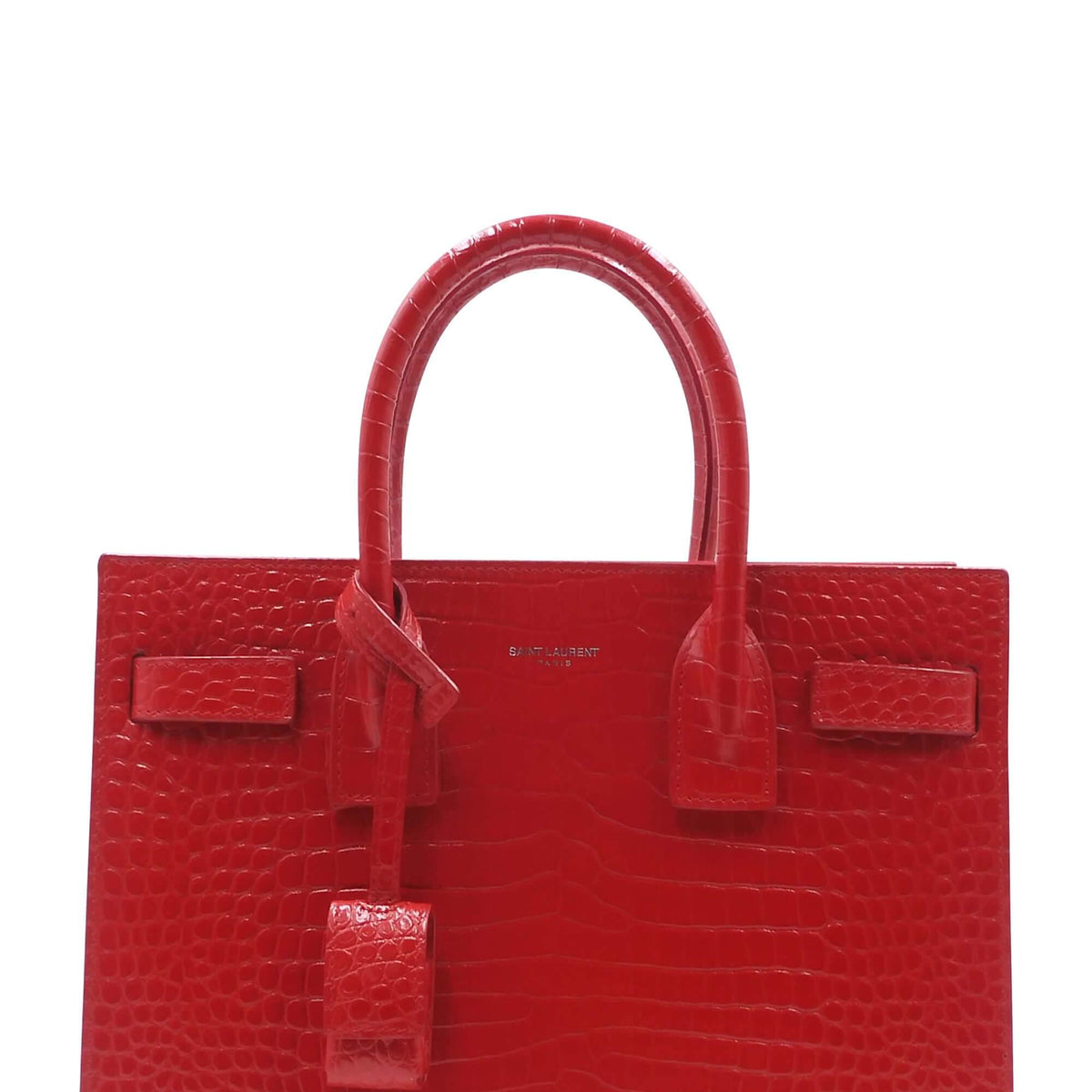 Classic Baby Sac De Jour Crocodile Embossed Red