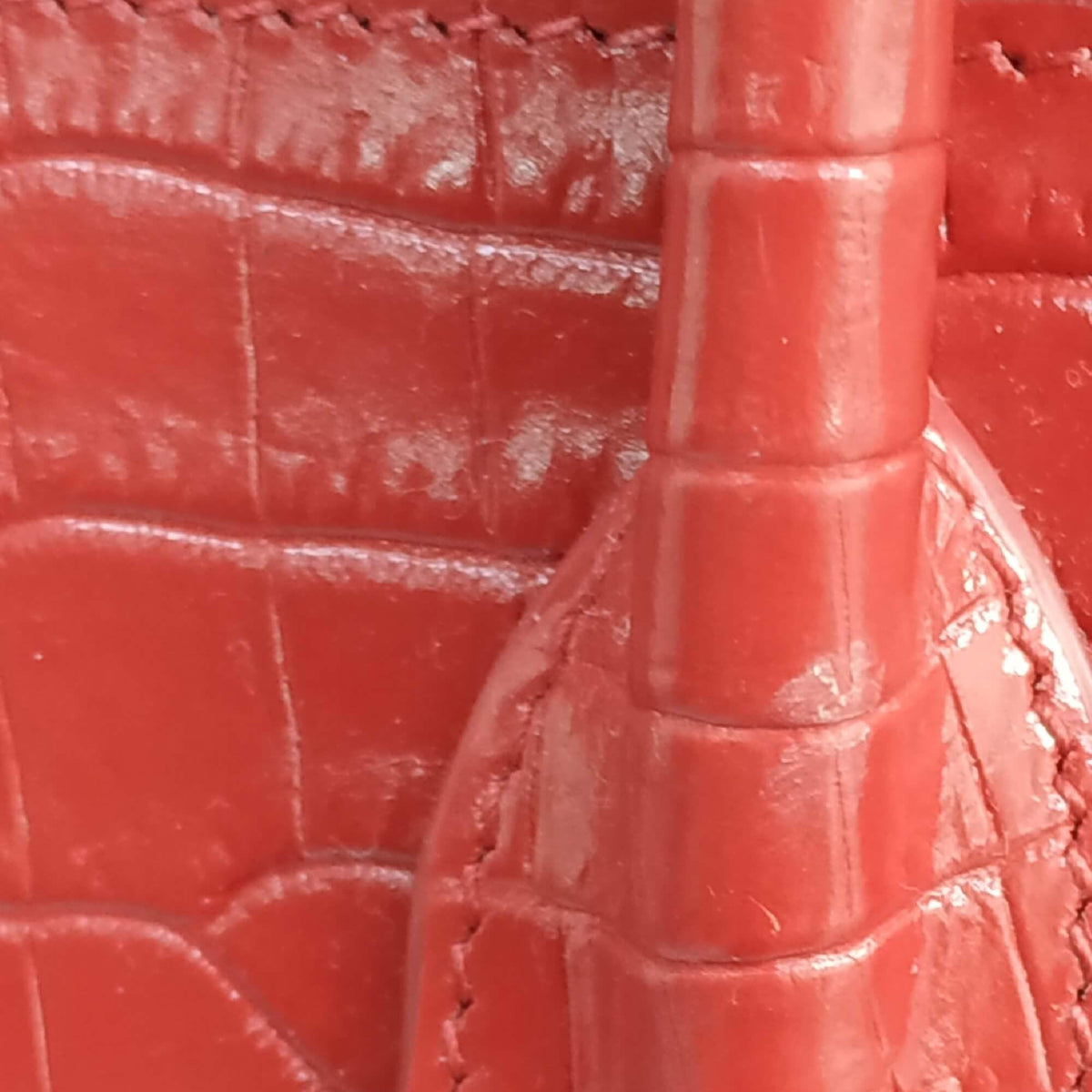 Classic Baby Sac De Jour Crocodile Embossed Red