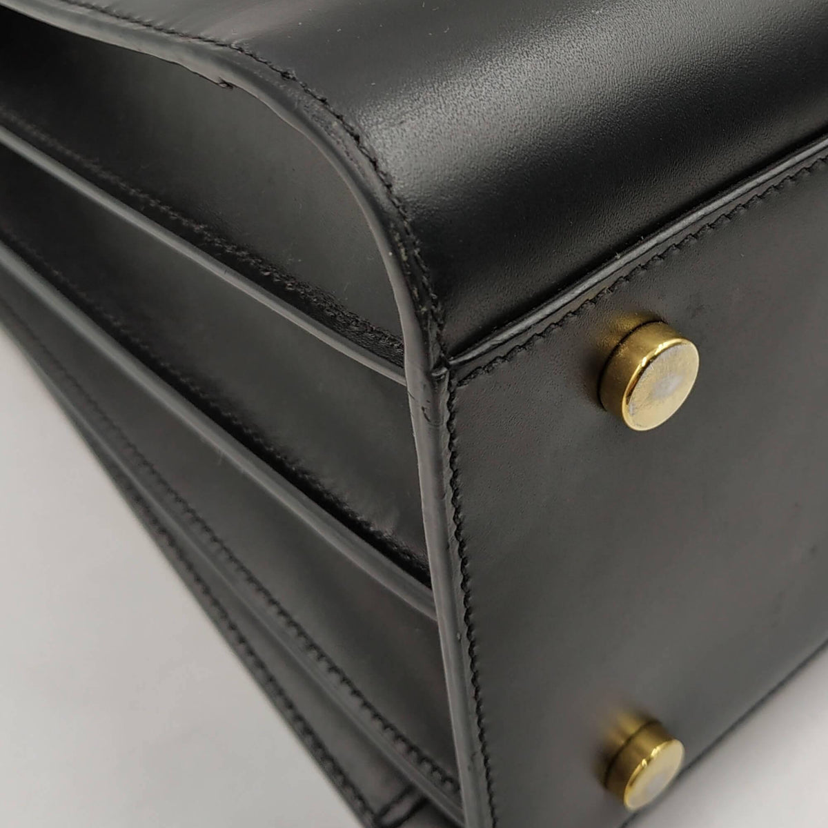 Classic Small Sac De Jour Black Blue in Smooth Leather