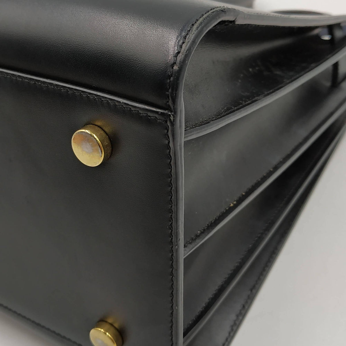 Classic Small Sac De Jour Black Blue in Smooth Leather