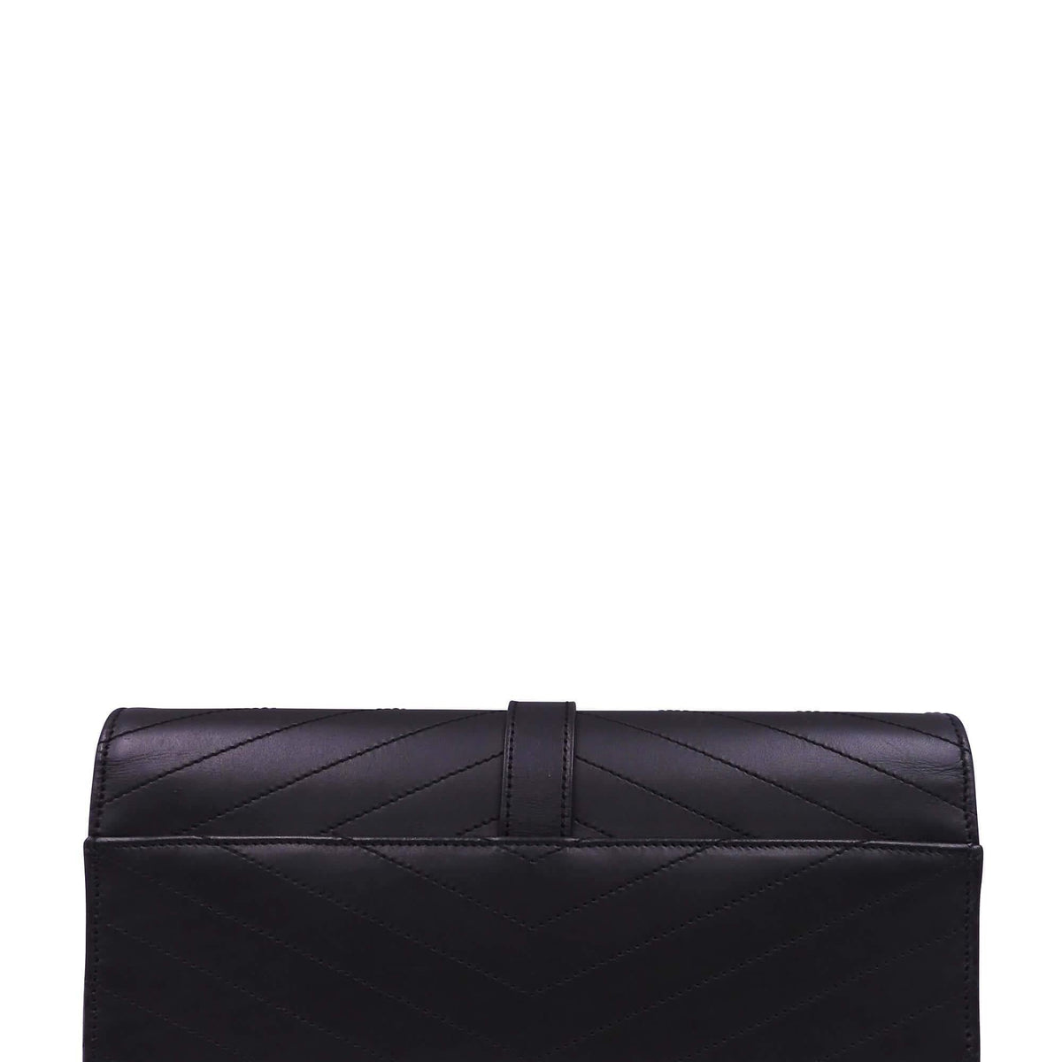 Envelope Monogram Clutch Black