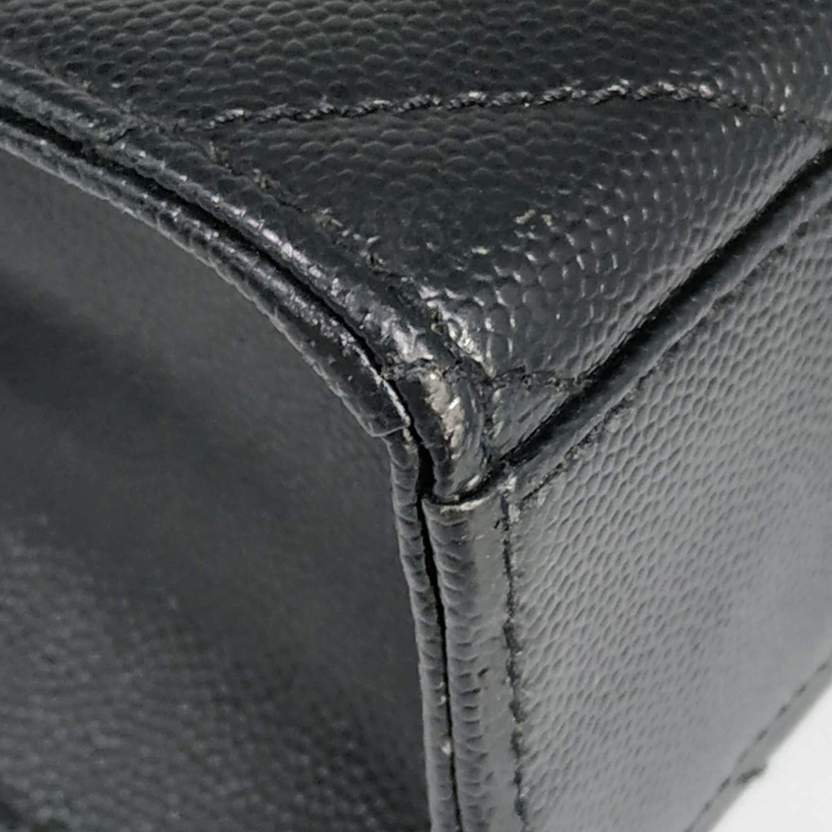 Large Matelasse Monogram Envelope Bag Black