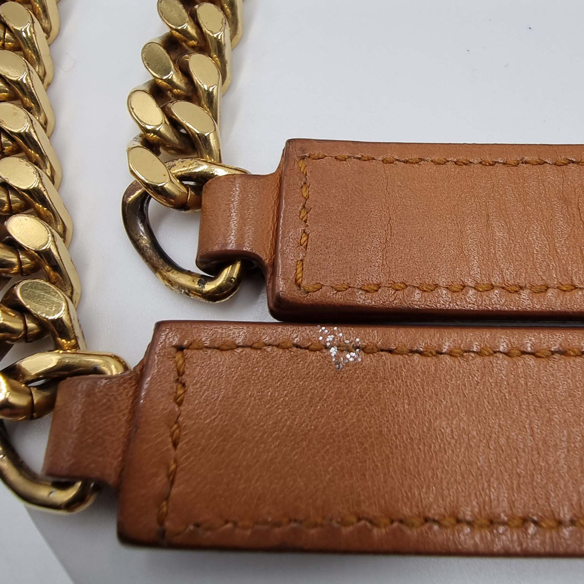 Large Matelasse Monogram Envelope Bag Burnt Orange